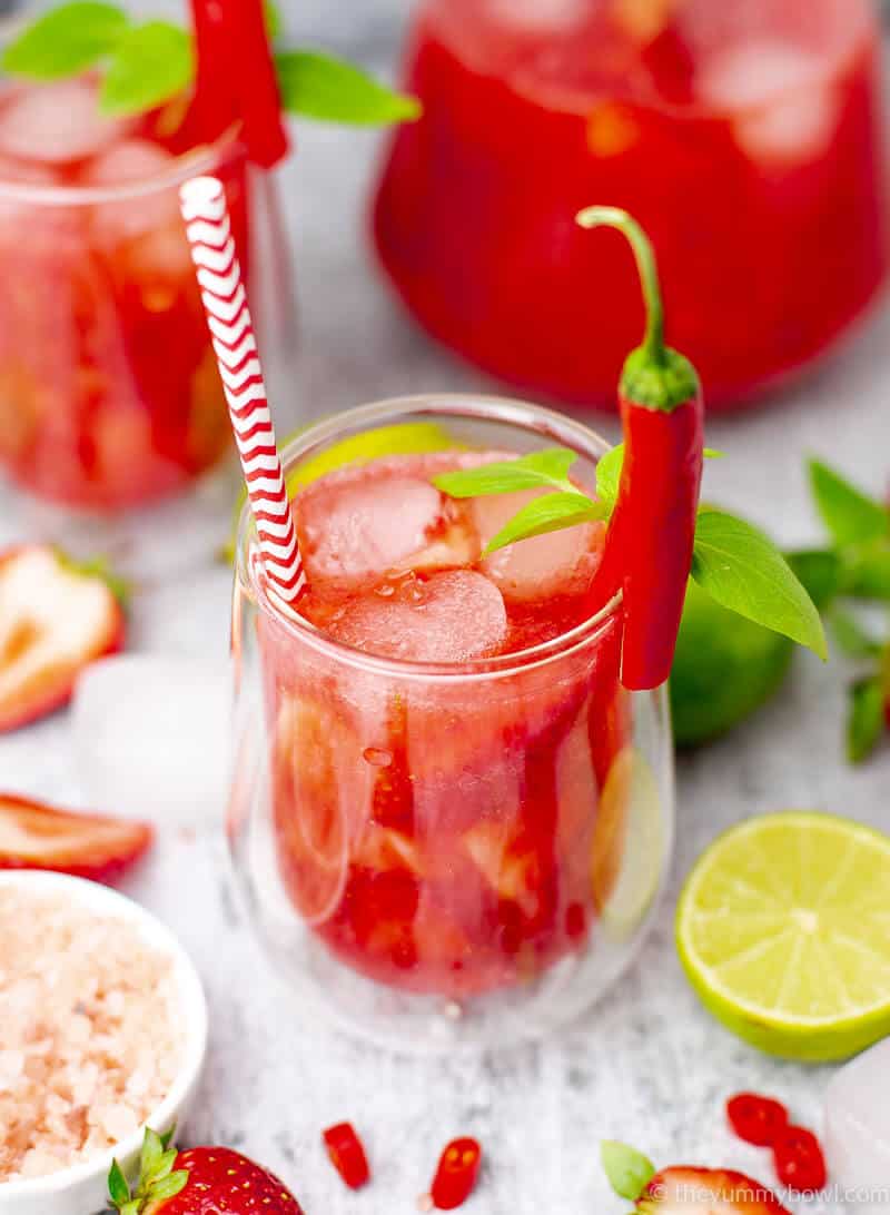 Strawberry Agua Fresca with Chili