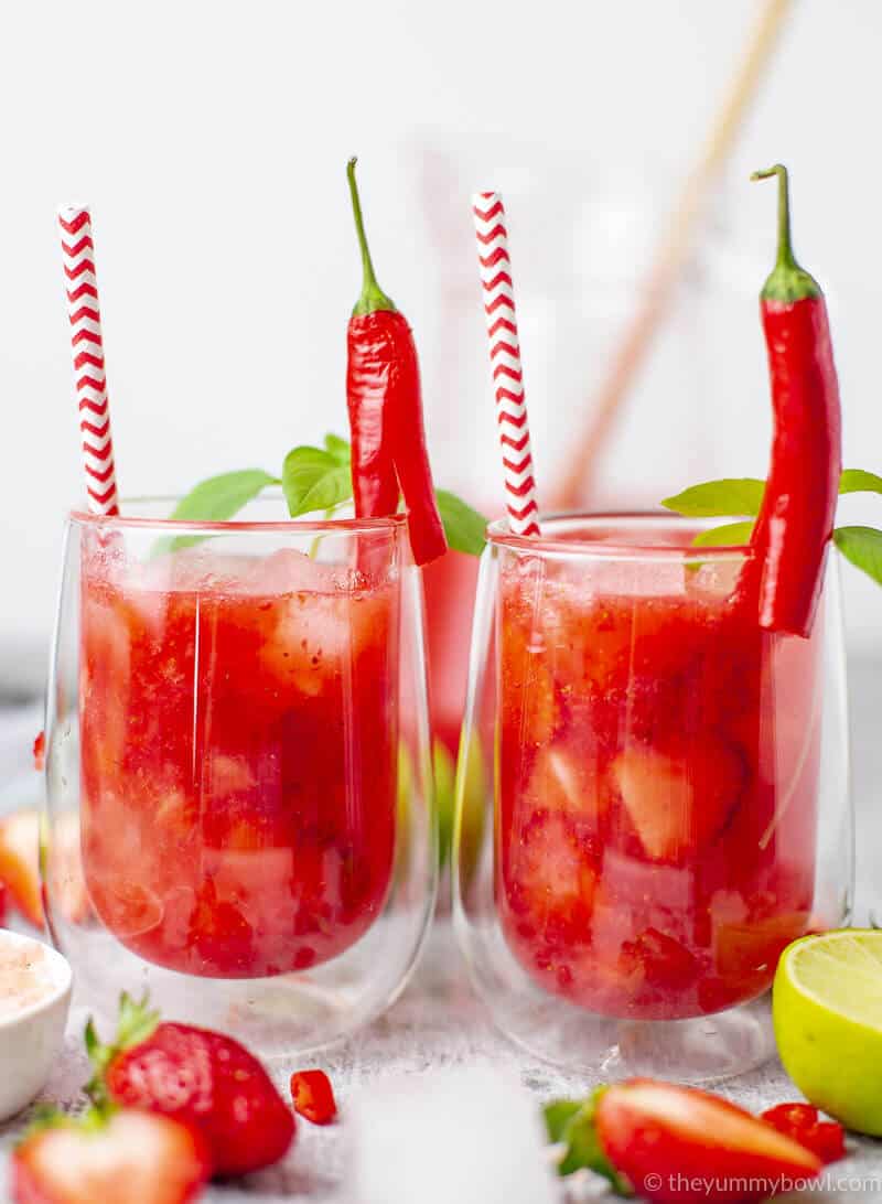 Strawberry Agua Fresca with Chili