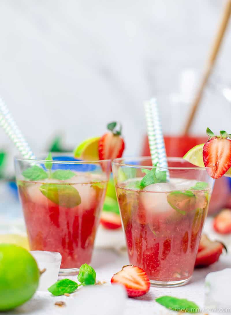 Strawberry Mint Iced Tea