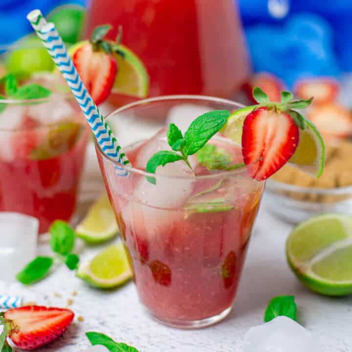 Strawberry Mint Iced Tea