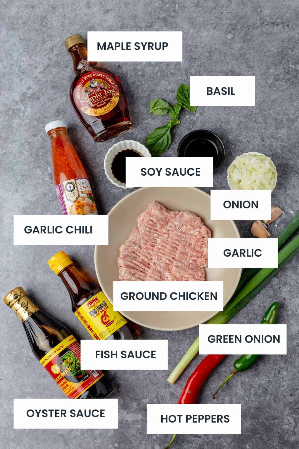 Thai Basil Chicken Recipe Ingredients