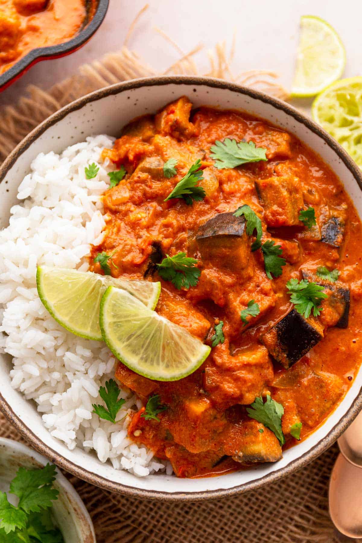 eggplant curry bowl.