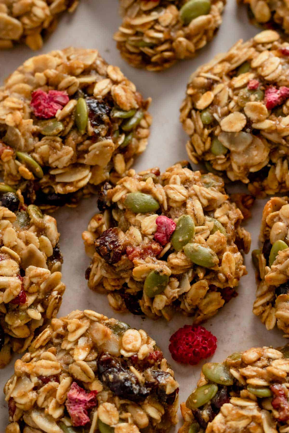 a stack of healthy oatmeal breakfast cookies