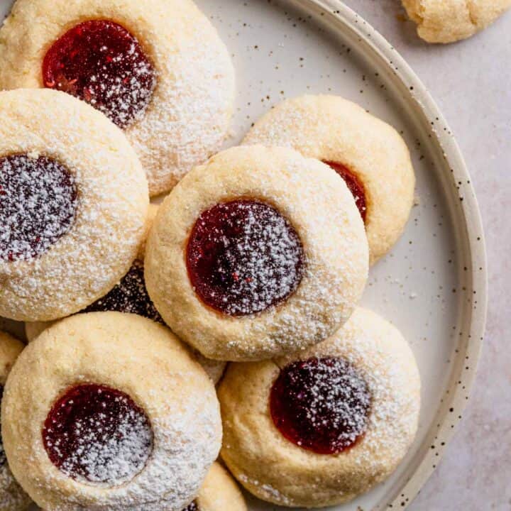 Easy Thumbprint Cookies With Jam ( Vegan, Gluten Free, Dairy Free )